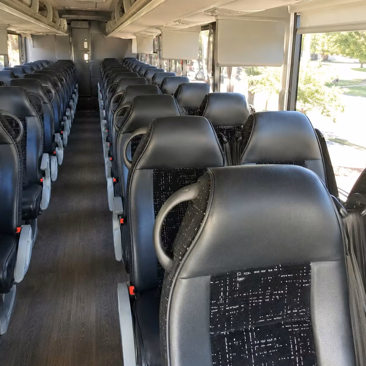 pharr charter bus rental interior