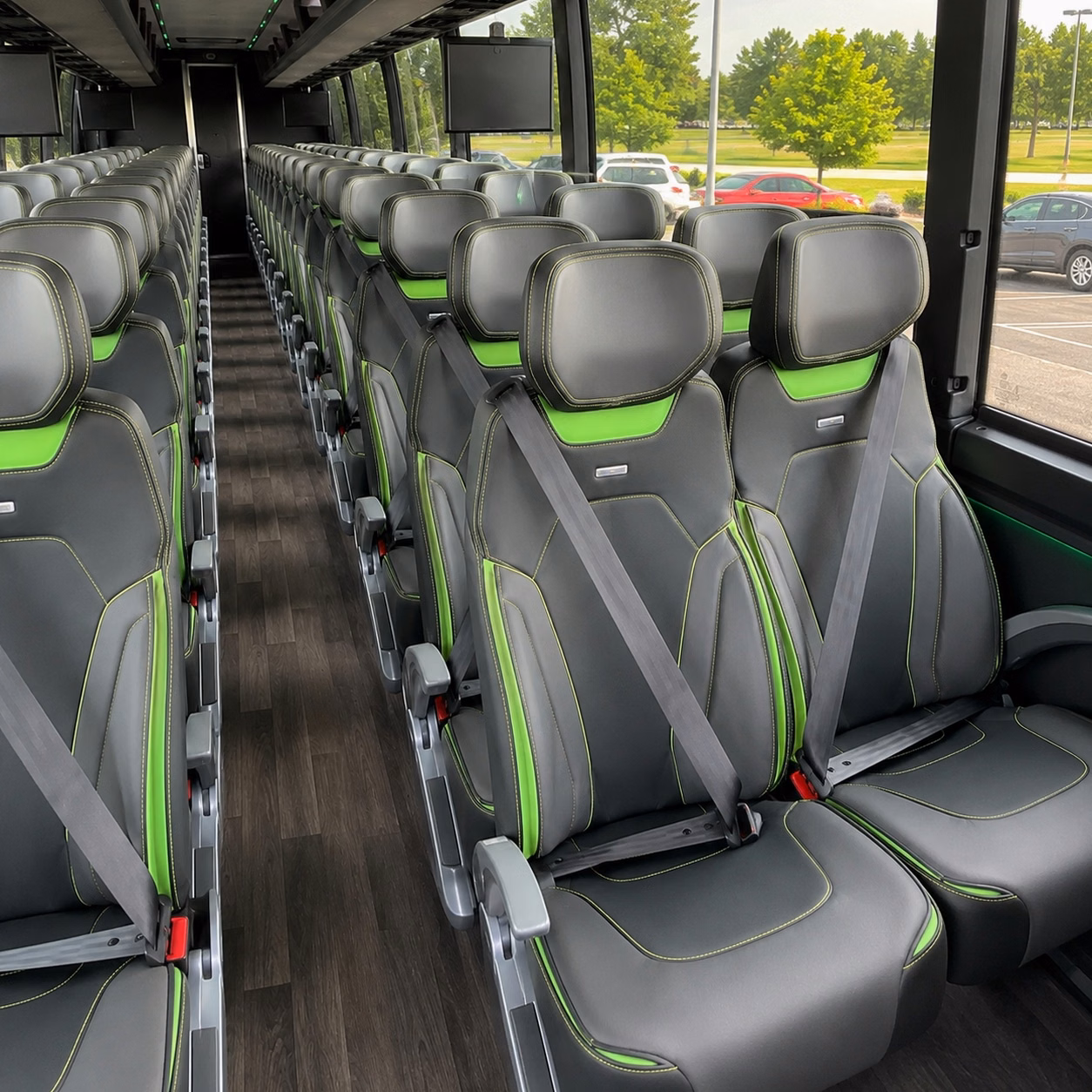 sports team fan charter bus rentals in pharr
